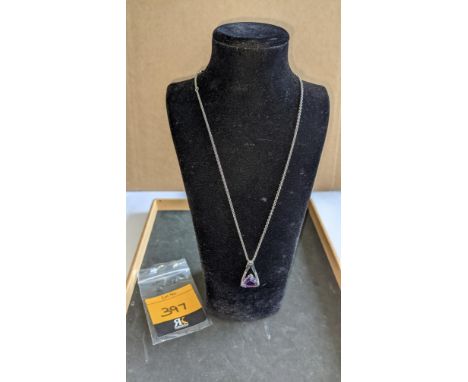 Amethyst &amp; silver pendant &amp; necklace set RRP £185This is the second in a series of three sales which collectively com