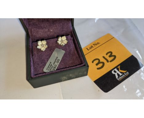 Pair of silver &amp; diamond stud earrings. RRP £350This is the second in a series of three sales which collectively comprise