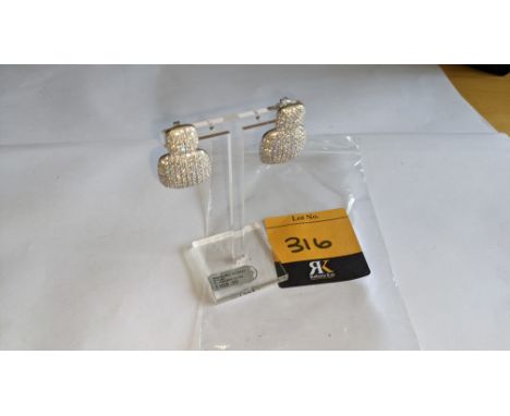 Pair of silver &amp; Swarovski crystal earrings. RRP £303This is the second in a series of three sales which collectively com