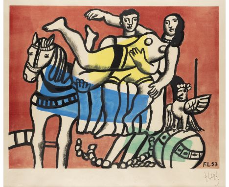 FERNAND LEGER1881 Argentan (Orne) - 1955 Gif-sur-Yvette'LA PARADE' (1953) Lithografie und Pochoir in Farbe. DM 35 x 45 cm, BM