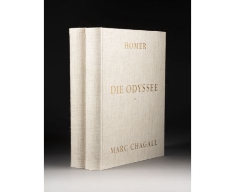 MARC CHAGALL (NACH)1887 Witebsk - 1985 St.-Paul-de-Vence'HOMER. DIE ODYSSEE' (1989) 2 Bände, Deutsche Ausgabe, Daco-Verlag Gü