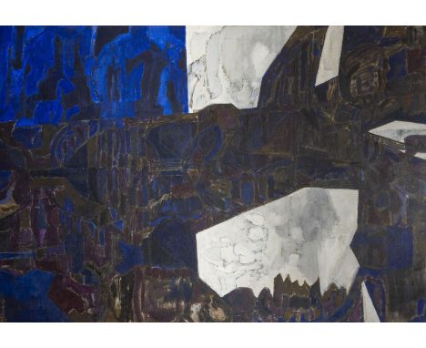 JOSEPH FASSBENDER1903 Köln - 1974 ebenda'CONJECTURA II' (1961) Öl auf Leinwand. 140 x 200 cm (R. 141,5 x 201,5 cm). Unten lin