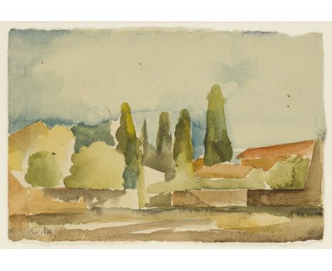 WERNER LICHTNER-AIX1939 Berlin - 1987 MünchenPAAR AQUARELLE ('ALBION II' / 'ST. TRINIT II', 1977) Aquarell auf Bütten. Jew. 1