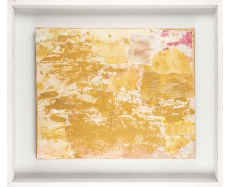 FRITZ HARNEST1905 München - 1999 TraunsteinOHNE TITEL (WOHL 1962) Mischtechnik, Collage auf Papier, auf Platte. 53 x 43 cm (R