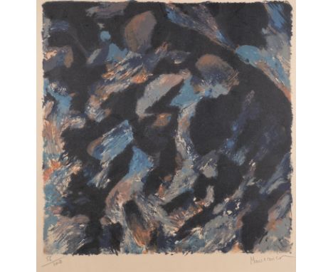 ALFRED MANESSIER1911 Saint-Ouen - 1993 OrléansKOMPOSITION (C. 1960) Farblithografie auf Velin. DM 39 x 39 cm, SM 42 x 41 cm. 