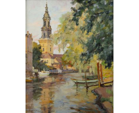 HANS ZANK (1889-1967) &amp; WILLI GERICKE (1895-1970)POTSDAM Öl auf Leinwand. 50 x 40 cm (R. 62,5 x 53 cm). Unten links signi