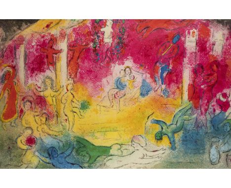 MARC CHAGALL1887 Witebsk - 1985 Paul de Vence'TEMPLE ET HISTOIRE DE BACCHUS (TEMPEL UND GESCHICHTE DES BACCHUS' (1961) aus: D