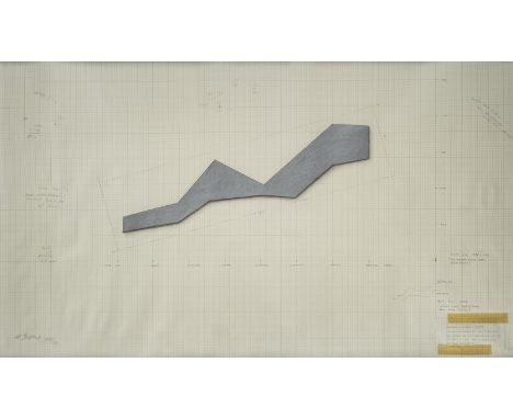 KLAUS PETER BREHMER1938 Berlin - 1997 Hamburg'METALLPLASTIK ZINK' (1978/80) Bleistift auf Millimeterpapier, part. mit Collage