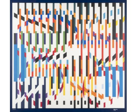 YAACOV AGAM('GIPSTEIN')1928 Rischon LeZion, IsraelOHNE TITEL (1971) Farbsiebdruck, mit Trockenstempel Edition Denise René. DM