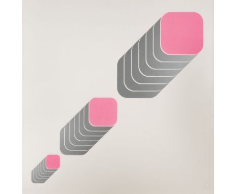 THOMAS LENK1933 Berlin - 2014 Schwäbisch HallOHNE TITEL (1972) Farbserigrafie auf leichtem Karton. SM 69 x 69 cm. (R. 85 x 85