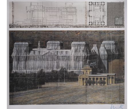 CHRISTO &amp; JEANNE-CLAUDE1935 Gabrowo, Bulgarien bzw. Casablanca - 2020 bzw. 2009 New York City'WRAPPED REICHSTAG' (1995) F