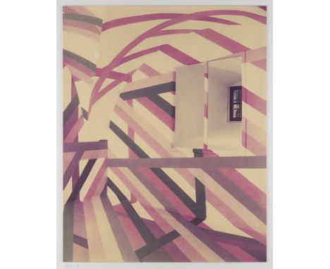 DORA MAURER1937 Budapest'RAUMBEMALUNG - DISPLACEMENTS UND QUASIBILD' (1972/84) Serigrafie auf Bütten, davon 1 collagiert, und
