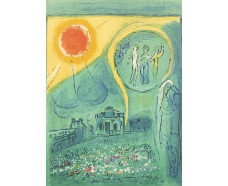 MARC CHAGALL1887 Witebsk - 1985 Paul de Vence'LE CAROUSEL DU LOUVRE' (1954) Farblithografie auf Velin. 38,3 x 28 cm (R. 52 x 