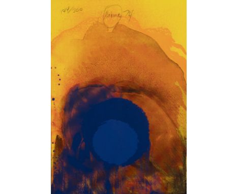 OTTO PIENE1928 Laasphe - 2014 BerlinOHNE TITEL (1974) Farbserigrafie auf leichtem Karton, auf Karton. BM 29,5 x 20,5 cm. (R. 