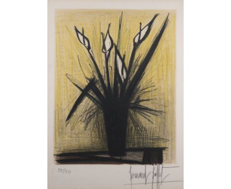 BERNARD BUFFET1928 Paris - 1999 Salernes (Var)'ARUMS' Farblithografie auf Rives, mit Wasserzeichen. DM 36 x 28 cm, SM 44,5 x 