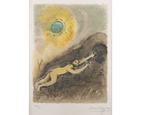 MARC CHAGALL1887 Witebsk - 1985 Paul de Vence'L'ODYSSEE I - SISYPHE (ODYSSEE I - SISYPHUS)' (1974/75) Farblithografie auf Jap