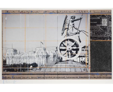 CHRISTO &amp; JEANNE-CLAUDE1935 Gabrowo, Bulgarien bzw. Casablanca - 2020 bzw. 2009 New York City'WRAPPED REICHSTAG' (1994) F