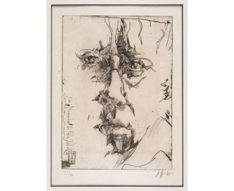 HORST JANSSEN1929 Hamburg - 1995 ebenda8-TEILIGES KONVOLUT AN GRAFIKEN 'SELBST FÜR GRIFFELKUNST' (1966)/LANDSCHAFT (1987)/SEL