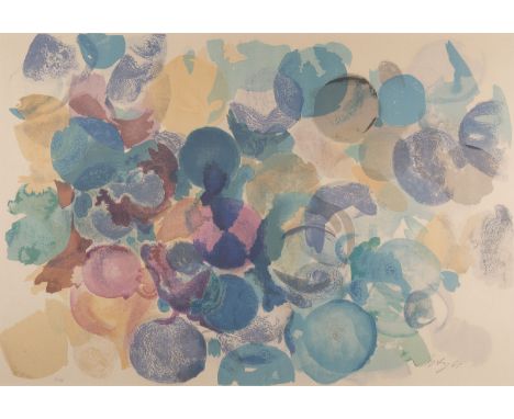 ERNST WILHELM NAY1902 Berlin - 1968 Köln'NOR 1961' (1961) Farblithografie auf chamoisfarbenem Velin. SM 43 x 62 cm. (R. 69 x 