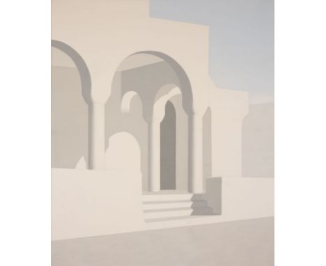 LOTHAR BRAUN1931 Krefeld'MYKONOS' Öl auf Leinwand. 120,5 x 100 cm (R. 127,5 x 107,5 cm). Rückseitig signiert. Rahmen.  Proven