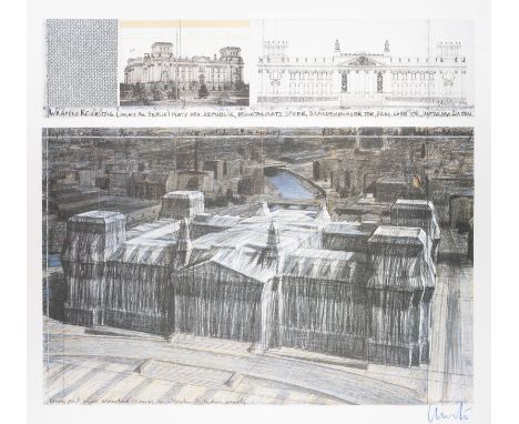 CHRISTO &amp; JEANNE-CLAUDE1935 Gabrowo, Bulgarien bzw. Casablanca - 2020 bzw. 2009 New York City'WRAPPED REICHSTAG' Offset L