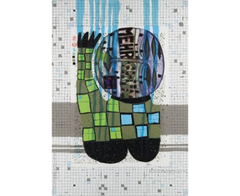 FRIEDENSREICH HUNDERTWASSER1928 Wien - 2000 Pazifischer Ozean'IL ROTOLANTE (THE CREEPER, THE SLEEPER, THE DREAMER, THE THINKE