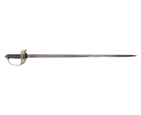 A George V Wilkinson King's Royal Rifles officer's sword. Numbered 43198, initialled VHNW, for V Wadham 1/60, 1911, with 82cm