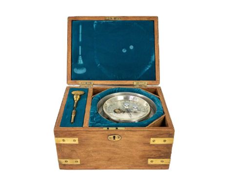 A Thomas Mercer two day survey chronometer, No 14622. With a patent Octo mechanism, the silvered dial signed Thomas Mercer Ma