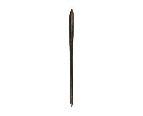 An Aboriginal. throwing stick.  With carved decoration length 68.5cm.  Maurice Jenkins (1933-2022). North Cornwall collector.