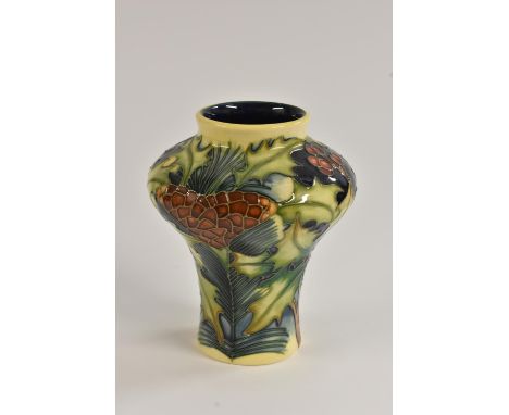 A contemporary Moorcroft Woodland Trail pattern inverted baluster shoulder vase, designed by Philip Gibson, signed, tube line