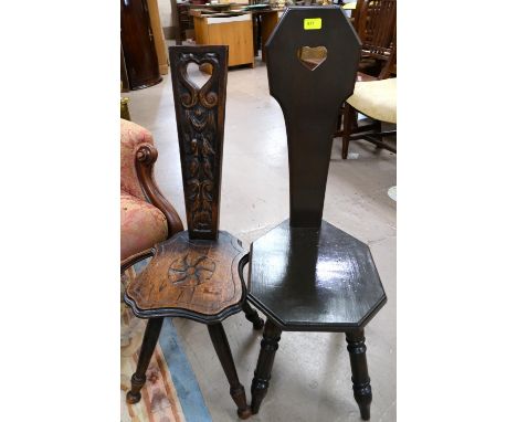 2 spinning chairs and a commode stool. 