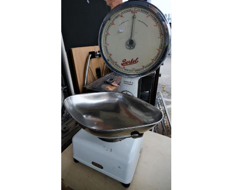 A set of large vintage Berkel scales