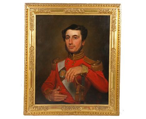 R. A Clark (British 1791-1883) A portrait of a Military officer of the 57th Regiment, (West Middlesex) wearing the Most Honou