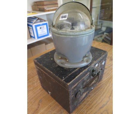 Military boxed Sestral Binnacle Compass no. 12117V - Height 24cm 
Condition report: Appears to be working, some wear