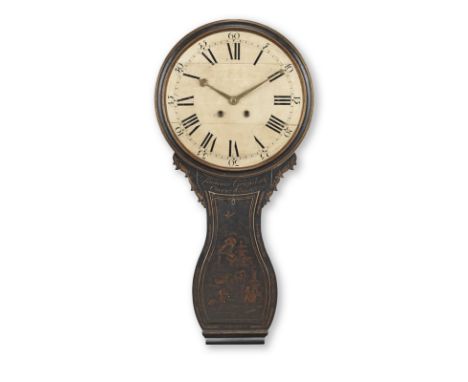 A fine and rare third quarter of the 18th century Chinoiserie decorated striking tavern clockThomas Grignion, Covent Garden T