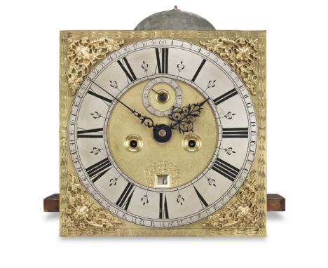 A rare late 17th/early 18th century longcase clock movement, the dial with fully engraved minute ringChristopher Gould, Londo