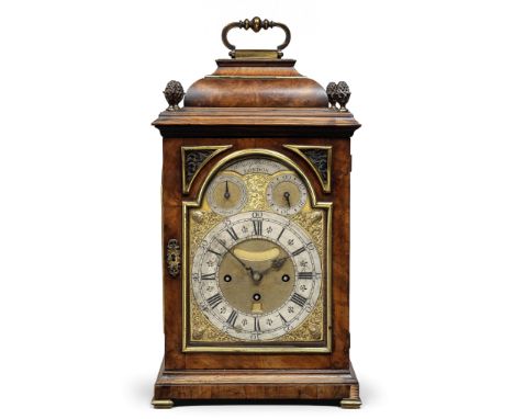 A brass-mounted walnut table clock of excellent colour, mid 18th century with 19th century adaptationsHenry Thornton, LondonT