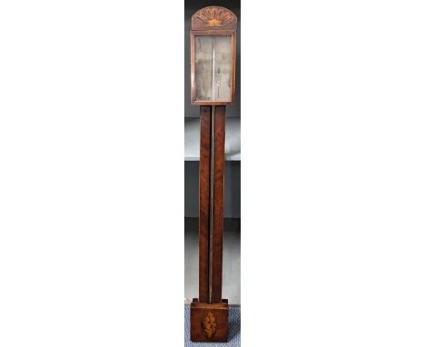 An early 19th century mahogany stick barometer, the silvered dial signed Bowley Salop, 100h x 12w, Location: 