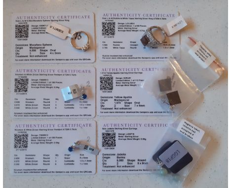 Gemporia- Two limited edition costume rings to include a Sterling silver with 3 Madagascan Morafeno Sphene ring (XIBM71.6) an