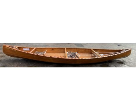 An Otter sports 16 foot canoe with oars, a Minn Kota engine and accessories Location: 