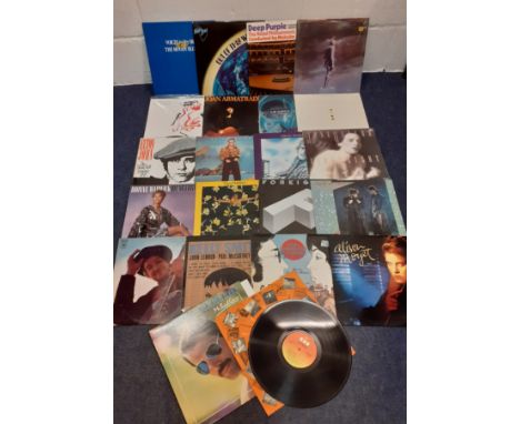 A small quantity of mainly 1980's records to include Freddie Mercury 'Mr bad Guy' (matrix CBS 86312), Elton John, Dionne Warw