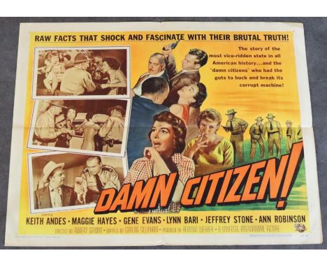 A vintage movie poster 'Damn Citizen!' (1958)