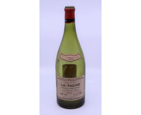 A vintage La Tache wine bottle&nbsp;