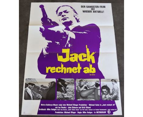 A vintage movie poster 'Jack Rochnet ab (Get Carter)' (1973)