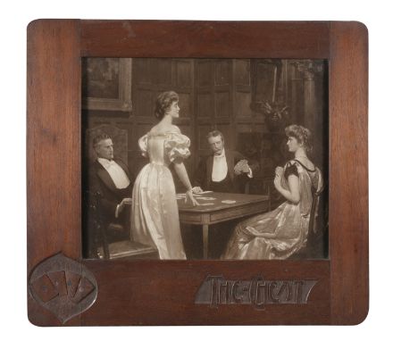 AFTER JOHN COLLIER (1850 - 1934)The Card Cheat&nbsp;Lithograph, 38 x 47cm&nbsp;In original carved frame