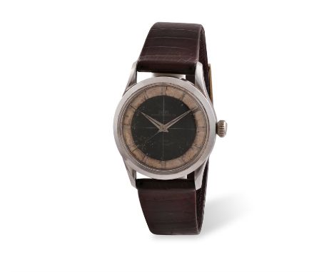 A STAINLESS STEEL MANUAL WIND 'OYSTER PRINCE 34' WRISTWATCH, BY TUDOR, CIRCA 1955, the manual wind movement, silvered and bla