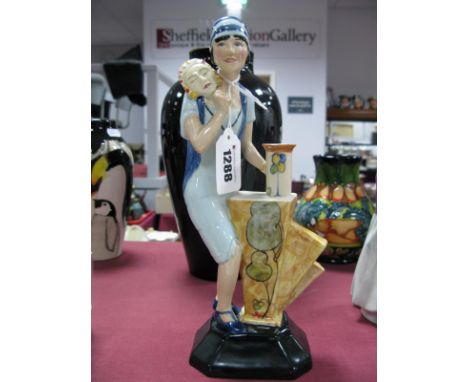 Kevin Francis Ceramics Figurine 'Clarice Cliff Art Deco Figure', modelled by Andy Moss limited edition 146 of 250, 26.5 cm hi