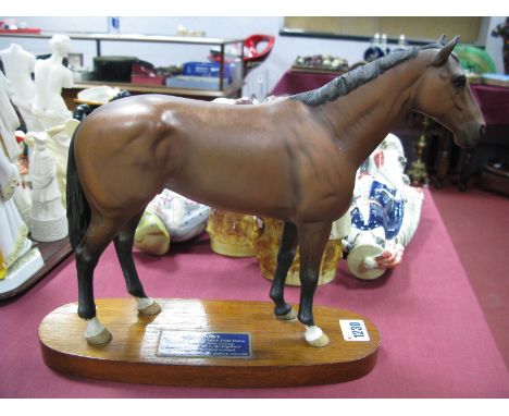 A Connoisseur Model by Beswick, of Nijinsky, mounted on hardwood plinth.