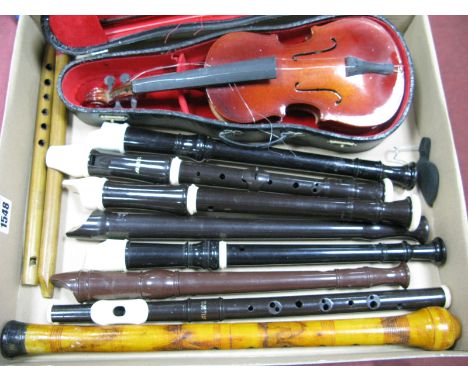 Hornby, Hohner and Other Recorders, model violin:- One Box