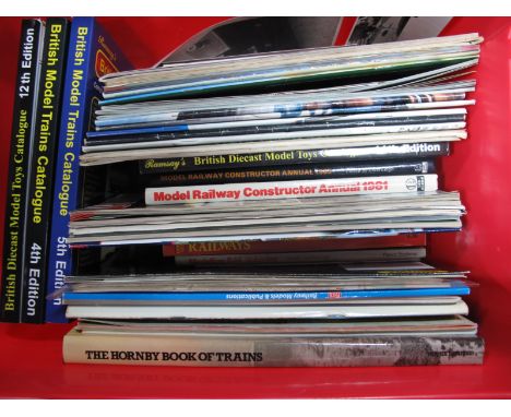 A Quantity of Books, Model Railway catalogues, many Hornby noted.